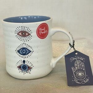 "Stay Wild Moon Child" mug ,evil eye ceramic coffee mug NWT